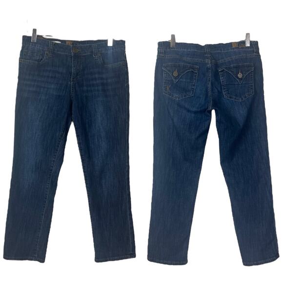 Kut from the Kloth Jeans Bardot Skinny Mid Rise Crop Sark Wash Women’s Size 8 - Picture 8 of 8